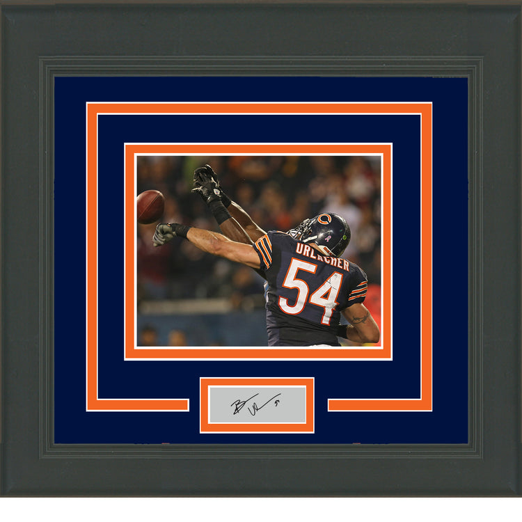 Framed Brian Urlacher Facsimile Laser Engraved Signature Auto Chicago Bears 11x14 Football Photo