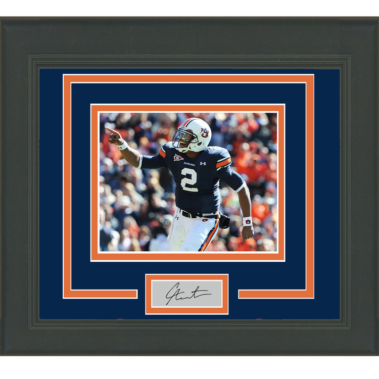 Framed Cam Newton Facsimile Laser Engraved Signature Auto Auburn Tigers 11x14 Football Photo