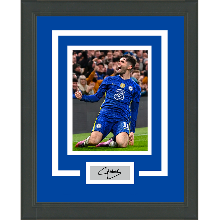 Framed Christian Pulisic Facsimile Laser Engraved Signature Auto Chelsea 11x14 Soccer Futbol Photo