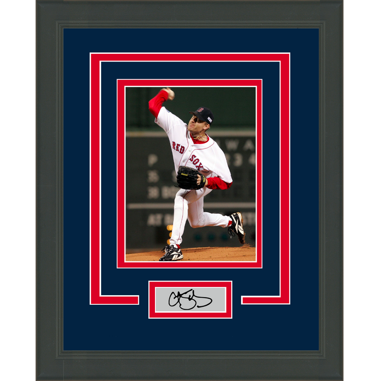 Framed Curt Schilling Facsimile Laser Engraved Signature Auto Boston Red Sox 11x14 Baseball Photo