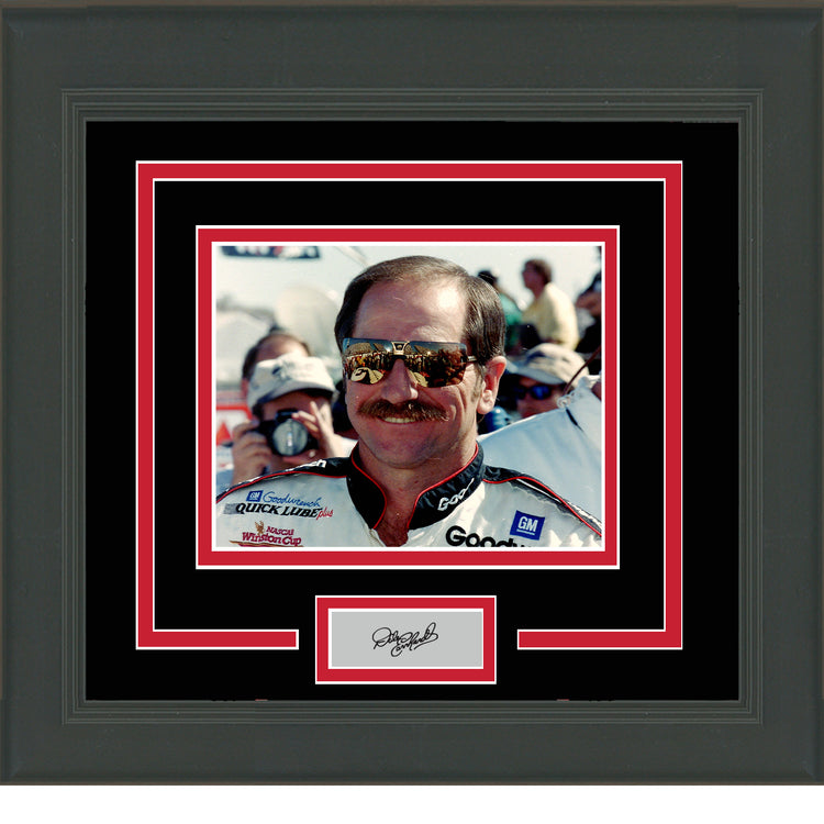 Framed Dale Earnhardt Sr. Facsimile Laser Engraved Signature Auto 11x14 NASCAR Photo