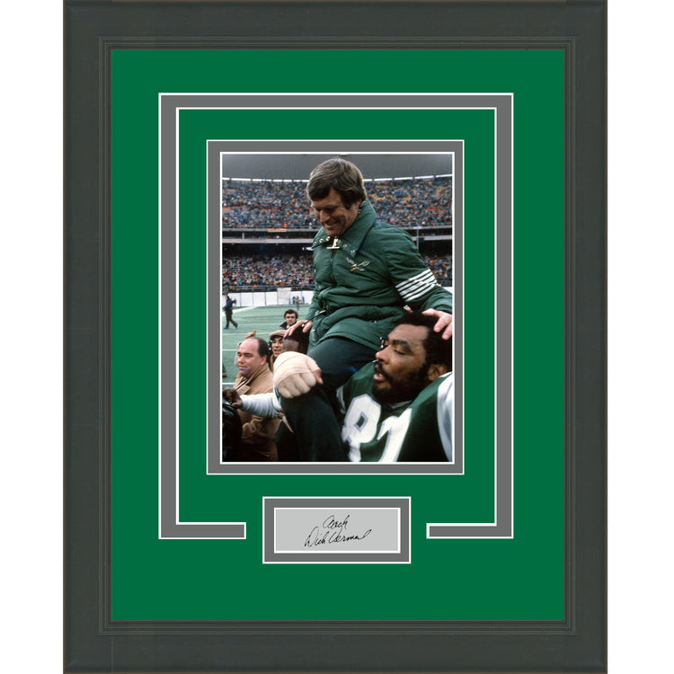 Framed Dick Vermeil Facsimile Laser Engraved Signature Auto Philadelphia Eagles 11x14 Football Photo