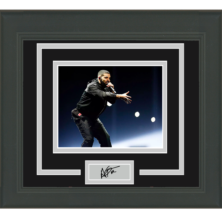 Framed Drake Facsimile Laser Engraved Signature Auto 11x14 Music Photo