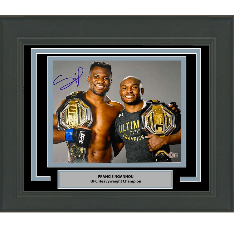 Framed Autographed/Signed Francis Ngannou UFC MMA 11x14 Photo Beckett BAS COA #2