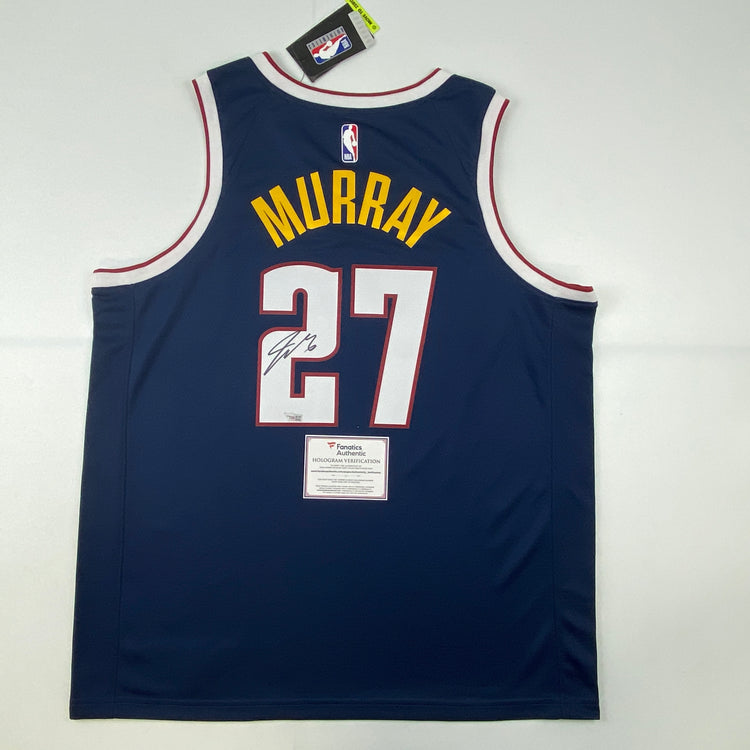 Autographed/Signed Jamal Murray Denver Nuggets Dark Blue Authentic Basketball Jersey Fanatics COA