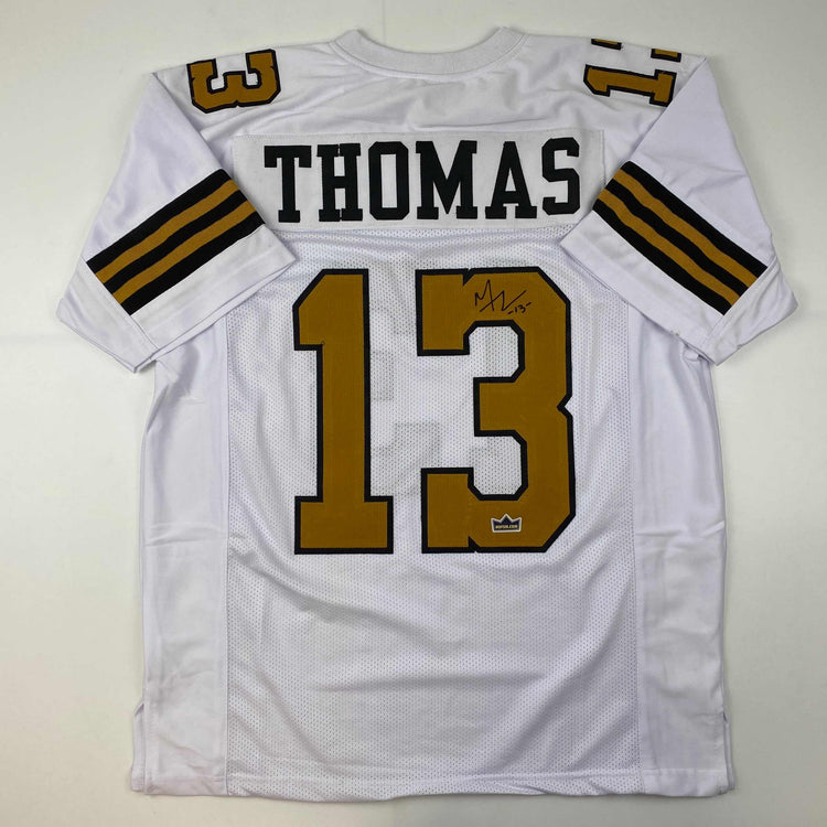 Facsimile Autographed Michael Thomas New Orleans Color Rush Reprint Laser Auto Football Jersey Size Men's XL