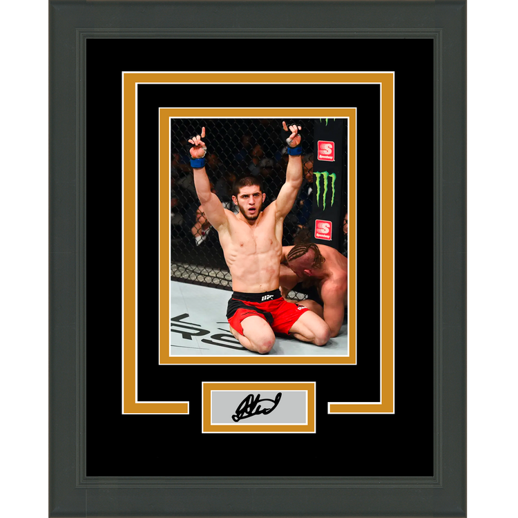 Framed Islam Makhachev Facsimile Laser Engraved Signature Auto UFC MMA 11x14 Photo