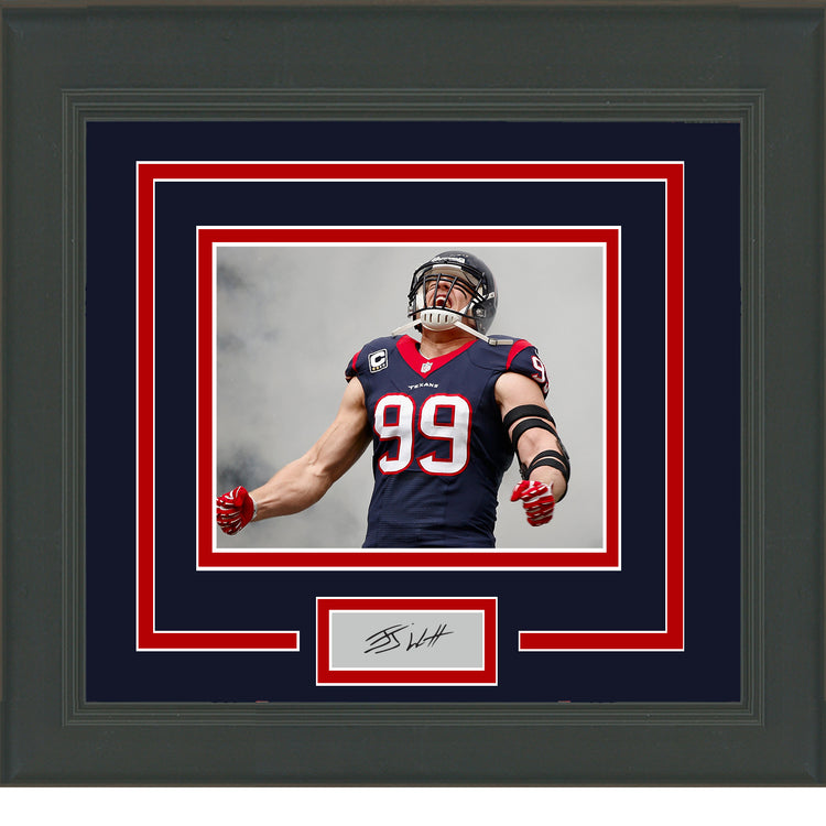 Framed J.J. Watt Facsimile Laser Engraved Signature Auto Houston Texans 11x14 Football Photo