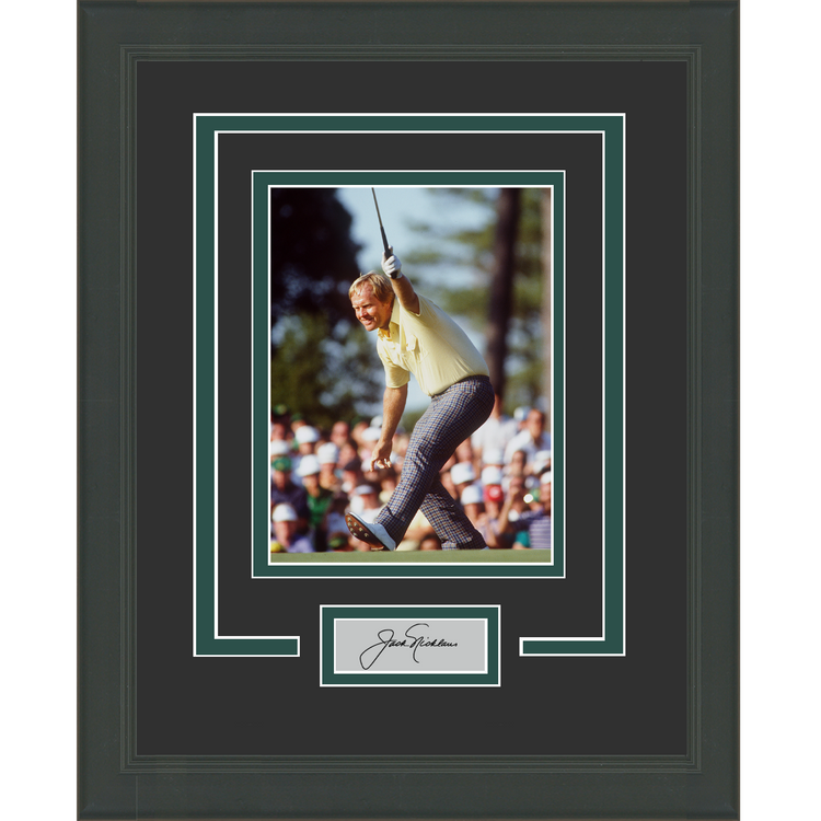 Framed Jack Nicklaus Facsimile Laser Engraved Signature Auto 11x14 Golf Photo