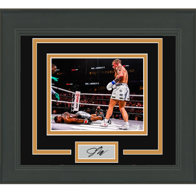 Framed Jake Paul Facsimile Laser Engraved Signature Auto 11x14 Boxing Photo
