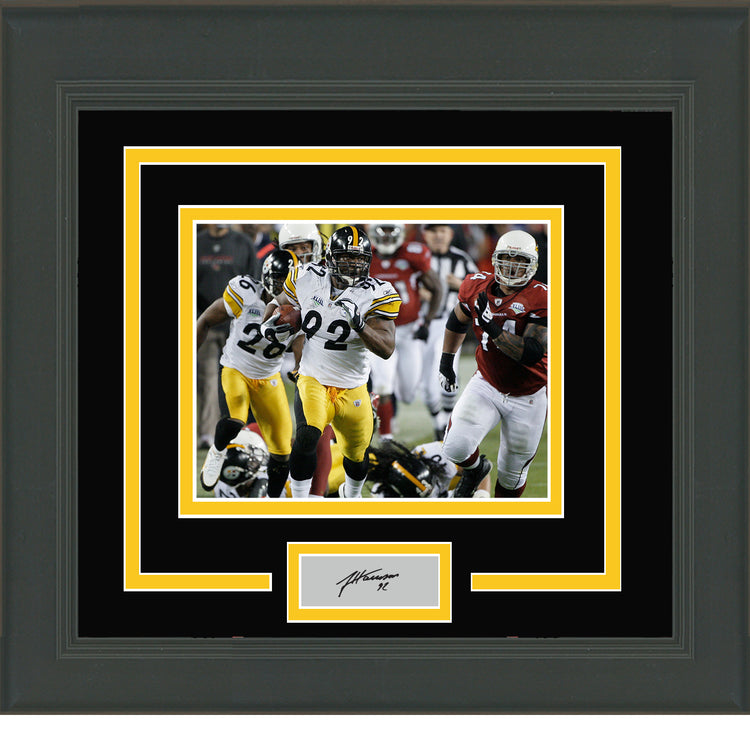 Framed James Harrison Facsimile Laser Engraved Signature Auto Pittsburgh Steelers 11x14 Football Photo