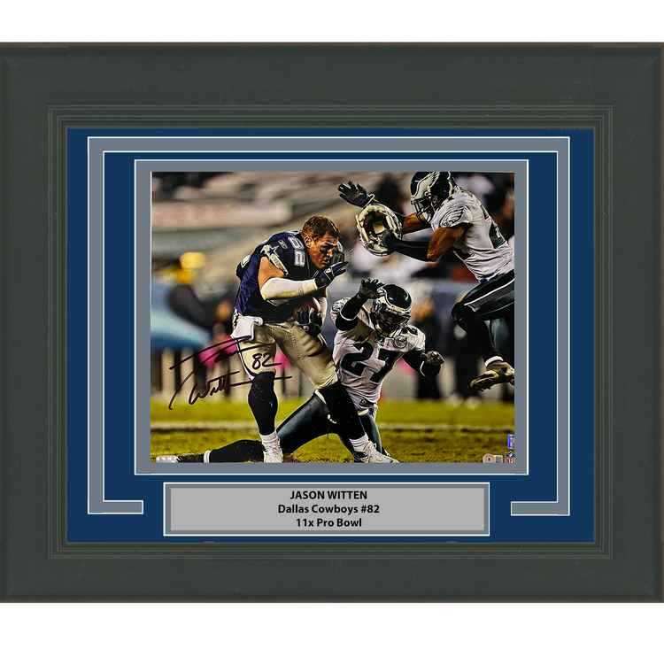 Framed Autographed/Signed Jason Witten Dallas Cowboys 16x20 Football Photo Beckett BAS COA