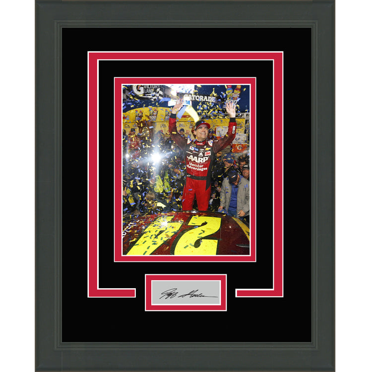 Framed Jeff Gordon Facsimile Laser Engraved Signature Auto 11x14 NASCAR Photo