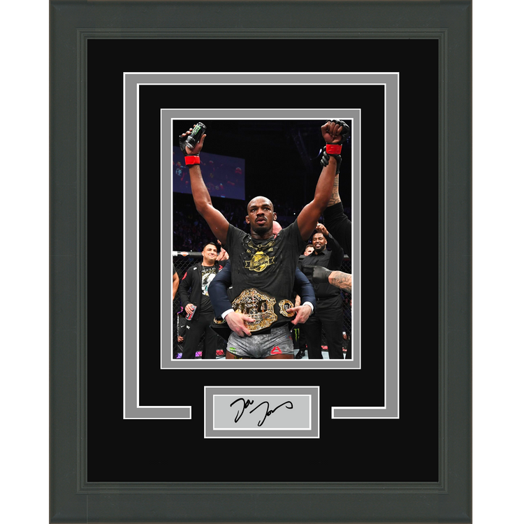 Framed Jon Jones Facsimile Laser Engraved Signature Auto UFC 11x14 Photo