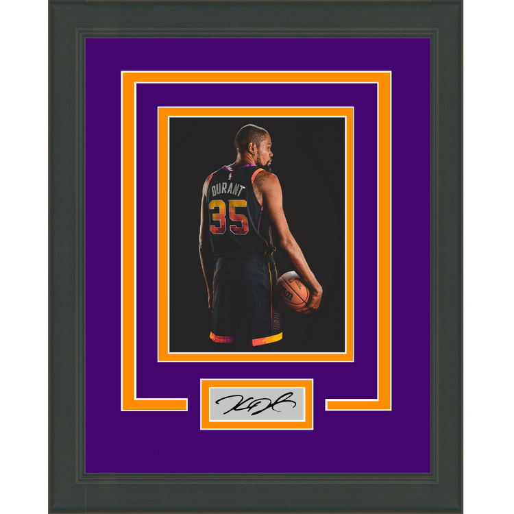Framed Kevin Durant Facsimile Laser Engraved Signature Auto Phoenix Suns 11x14 Basketball Photo