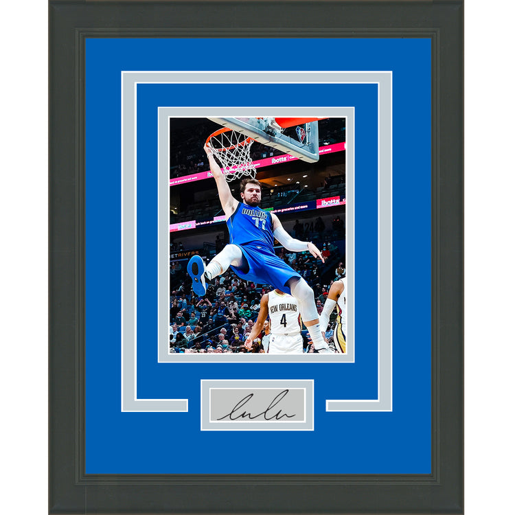 Framed Luka Doncic Facsimile Laser Engraved Signature Auto Dallas Mavericks 11x14 Basketball Photo