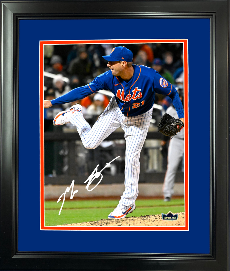 Framed Max Scherzer New York Mets Facsimile Laser Engraved Signature Auto 11"x14" Baseball Photo HOFSM Holo