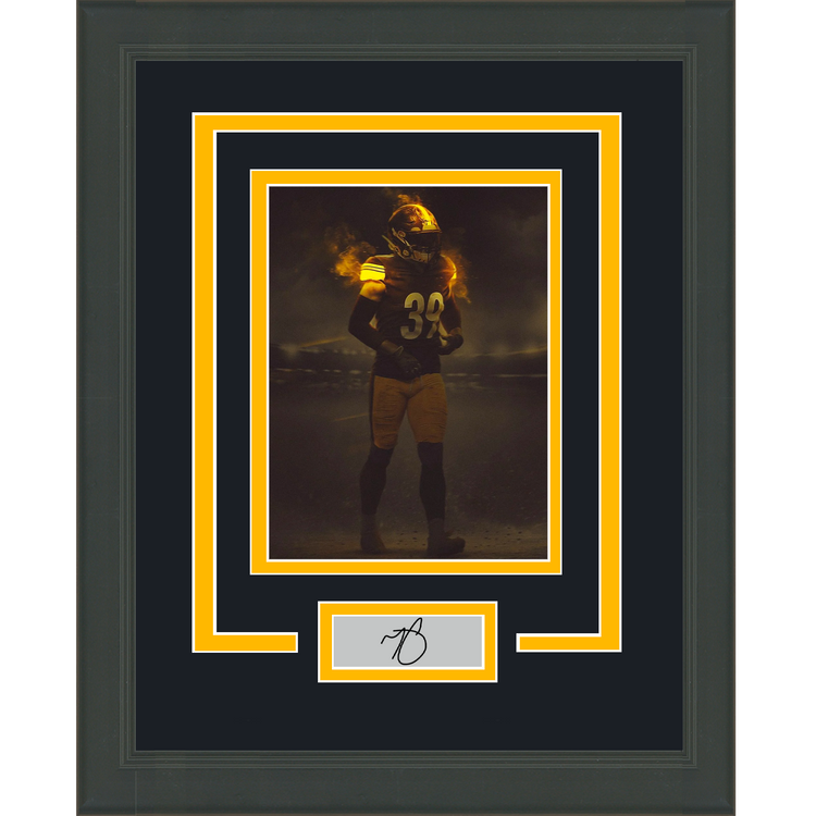 Framed Minkah Fitzpatrick Facsimile Laser Engraved Signature Auto Pittsburgh Steelers 11x14 Football Photo