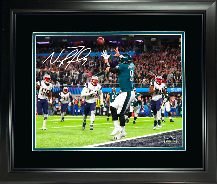 Framed Nick Foles Super Bowl LII Philly Special Facsimile Laser Engraved Signature Auto Philadelphia Eagles 11"x14" Football Photo HOFSM Holo