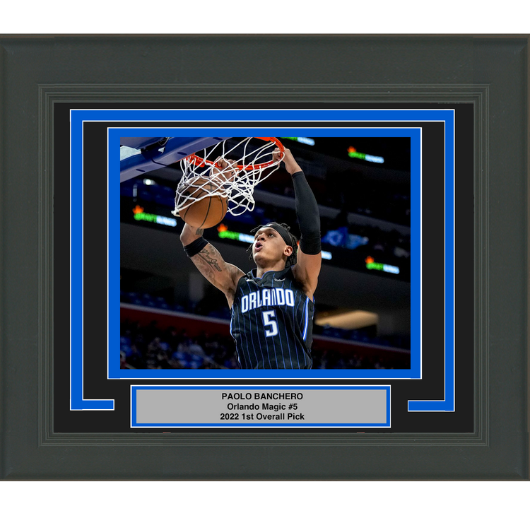 Framed Paolo Banchero Orlando Magic 8x10 Basketball Photo