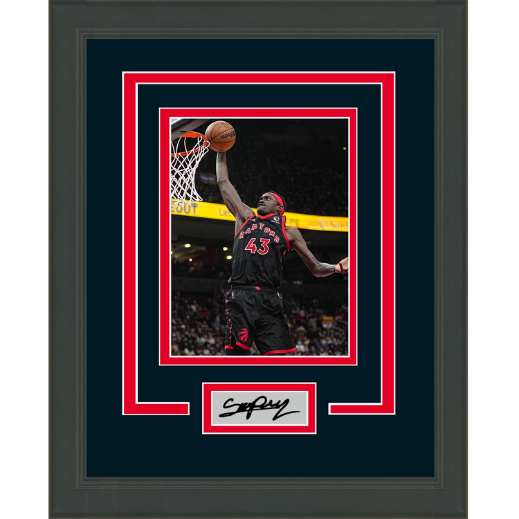 Framed Pascal Siakam Facsimile Laser Engraved Signature Auto Toronto Raptors 11x14 Basketball Photo