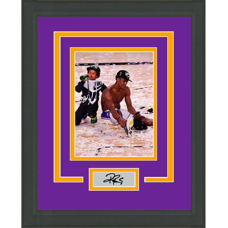 Framed Rajon Rondo Facsimile Laser Engraved Signature Auto Los Angeles Lakers 11x14 Basketball Photo