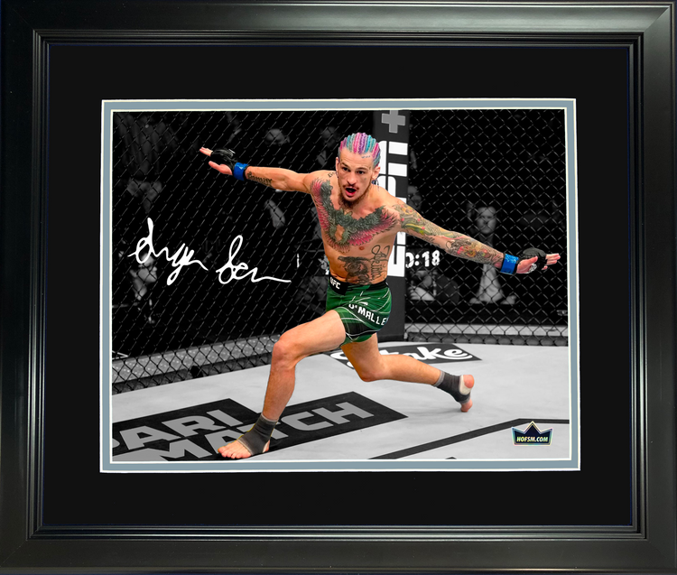 Framed Sean O'Malley UFC Facsimile Laser Engraved Signature Auto 11"x14"MMA Photo HOFSM Holo