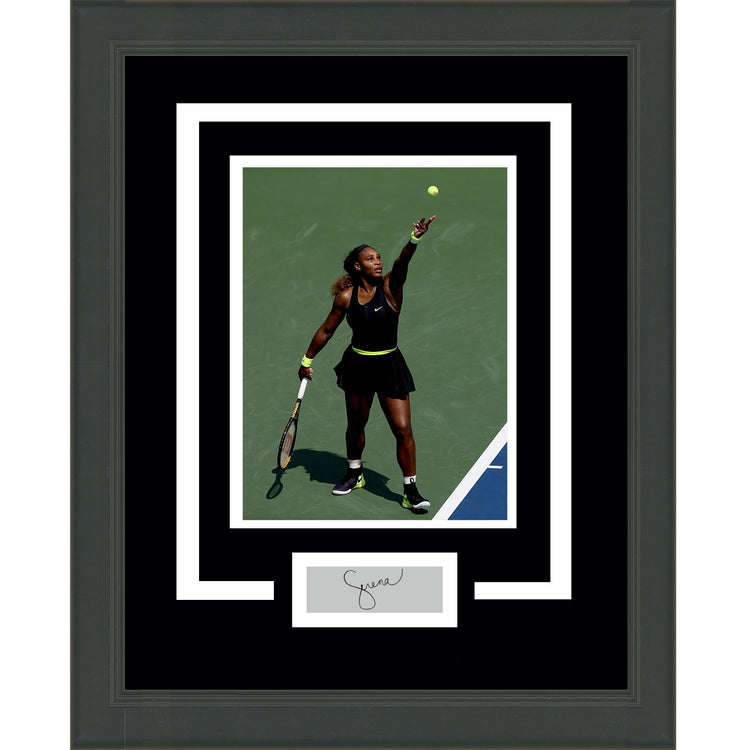 Framed Serena Williams Facsimile Laser Engraved Signature Auto 11x14 Tennis Photo