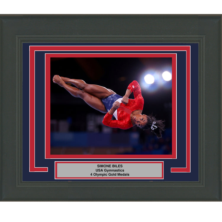 Framed Simone Biles Team USA 8x10 Gymnastics Photo