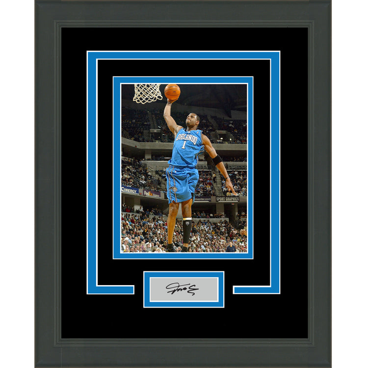 Framed Tracy McGrady Facsimile Laser Engraved Signature Auto Orlando Magic 11x14 Basketball Photo