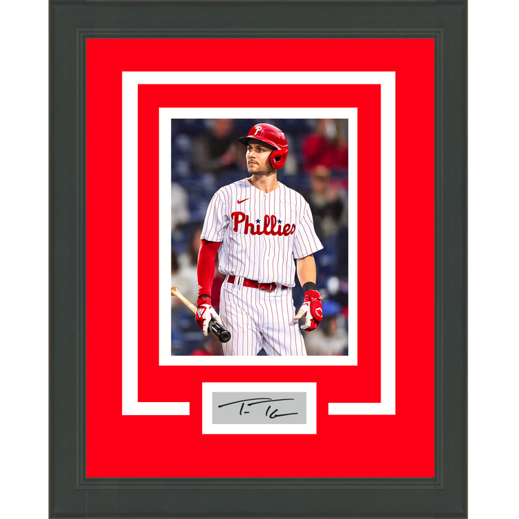 Framed Trea Turner Facsimile Laser Engraved Signature Auto Philadelphia Phillies 11x14 Baseball Photo