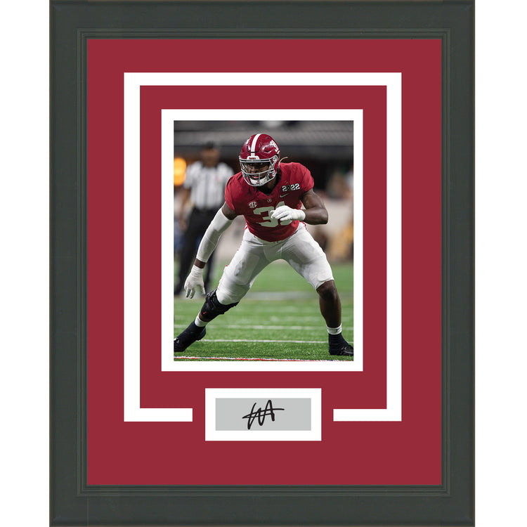 Framed Will Anderson Facsimile Laser Engraved Signature Auto Alabama Crimson Tide 11x14 College Football Photo