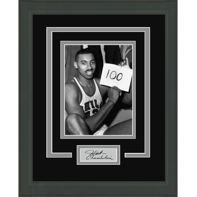 Framed Wilt Chamberlain Facsimile Laser Engraved Signature Auto 11x14 Basketball Photo