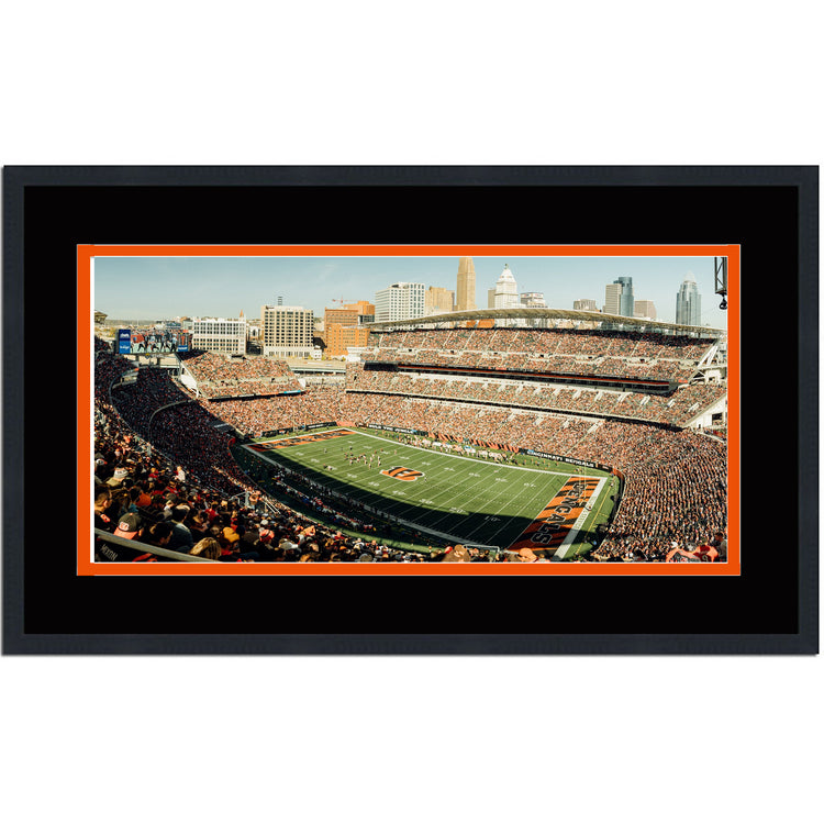 Framed Paycor Stadium Cincinnati Bengals 16x24 Football Photo Professionally Matted