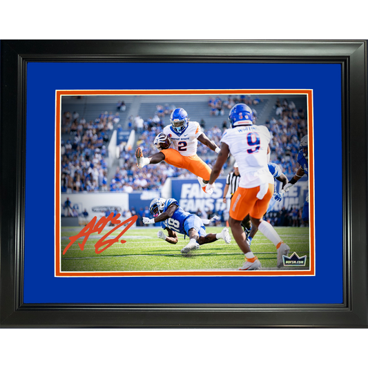 Framed Ashton Jeanty Facsimile Laser Engraved Signature Auto Boise State Broncos 11"x14" College Football Photo HOFSM Holo