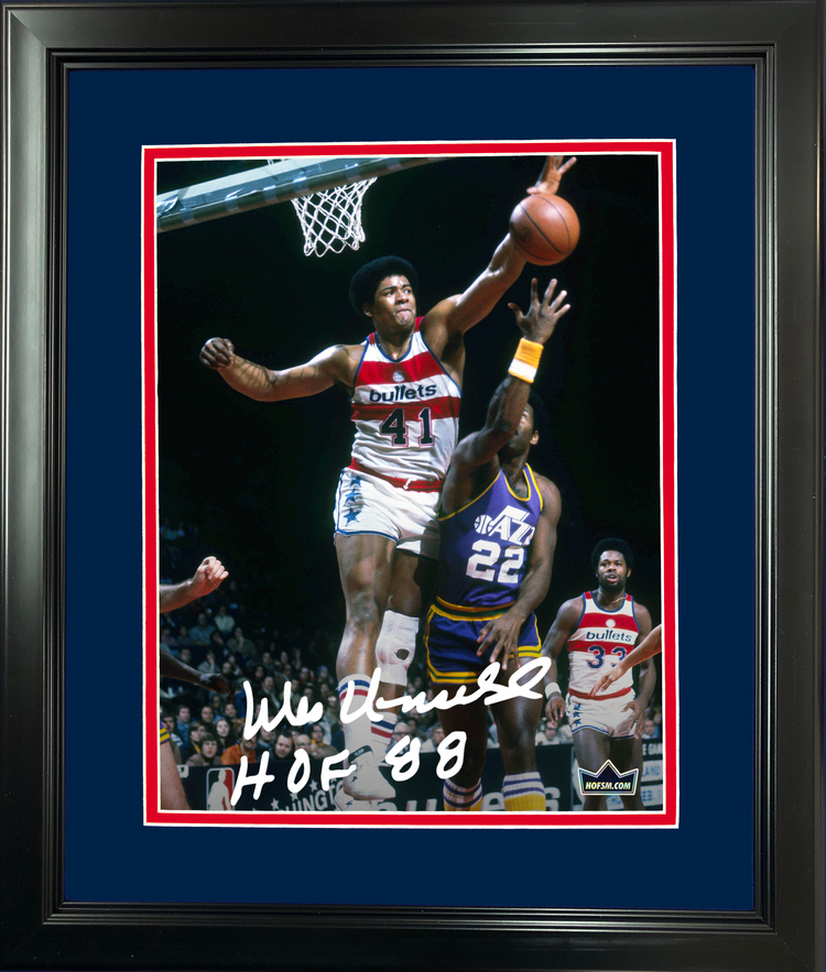 Framed Wes Unseld Washington Bullets Facsimile Laser Engraved Signature Auto 11"x14" Basketball Photo HOFSM Holo