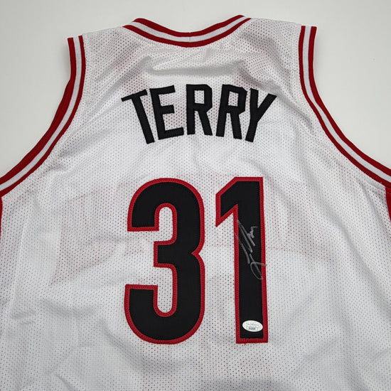Autographed/Signed Jason Terry Arizona White College Basketball Jersey JSA COA
