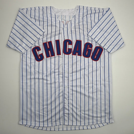 Autographed/Signed Alex Bregman Chicago Pinstripe Baseball Jersey Beckett BAS COA
