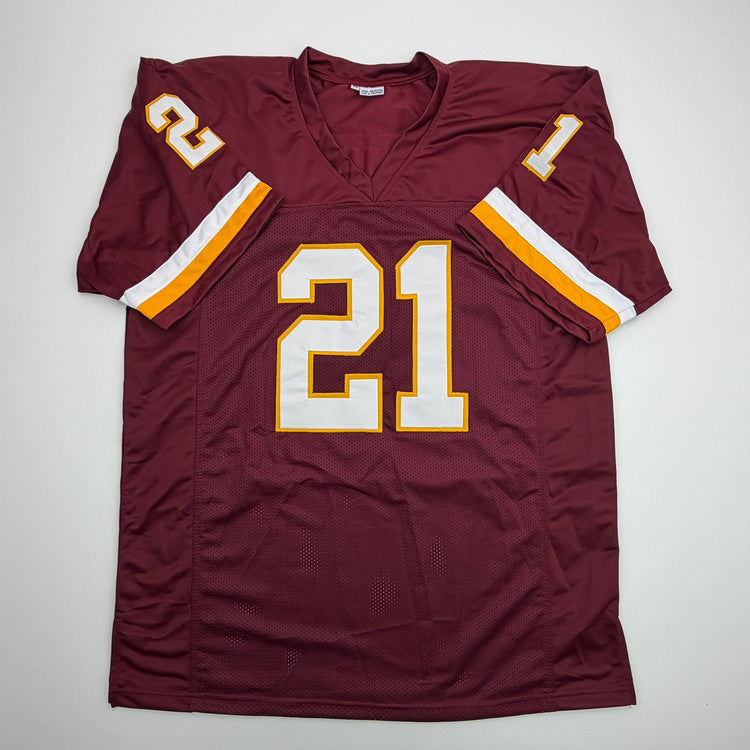 Autographed/Signed Earnest Byner Washington Maroon Football Jersey JSA COA