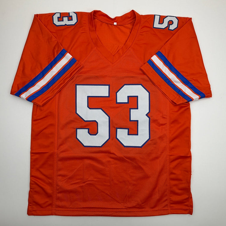 Autographed/Signed Randy Gradishar Denver Orange Football Jersey JSA COA