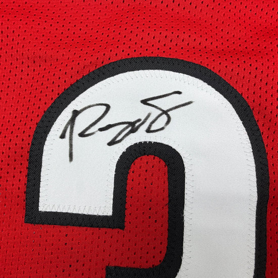 Autographed/Signed Roquan Smith Georgia Red College Football Jersey Beckett BAS COA