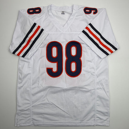 Autographed/Signed Montez Sweat Chicago White Football Jersey PSA/DNA COA