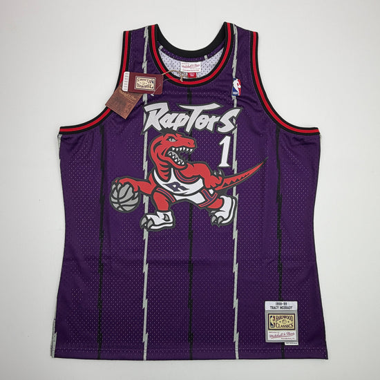 Autographed/Signed Tracy McGrady Toronto Raptors Purple Mitchell & Ness Authentic Basketball Jersey Fanatics COA