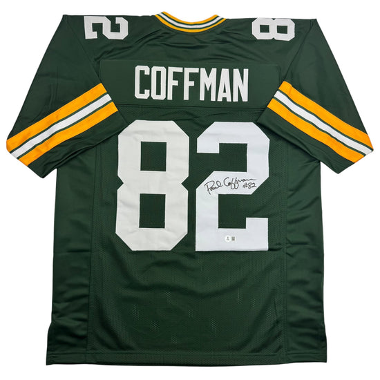 Autographed/Signed Paul Coffman Green Bay Green Football Jersey Beckett BAS COA