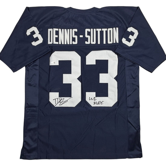 Autographed/Signed Dani Dennis-Sutton Penn State Blue College Football Jersey JSA COA