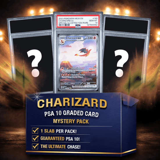 Charizard PSA 10 Graded PKM Card Mystery Pack Trading Card Game