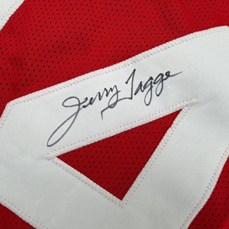 Autographed/Signed Jerry Tagge Nebraska Red College Football Jersey PSA/DNA COA
