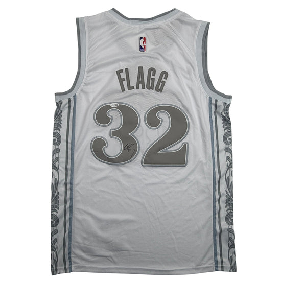 Autographed/Signed Cooper Flagg Dallas Mavericks White City Edition Authentic Basketball Jersey PSA/DNA COA