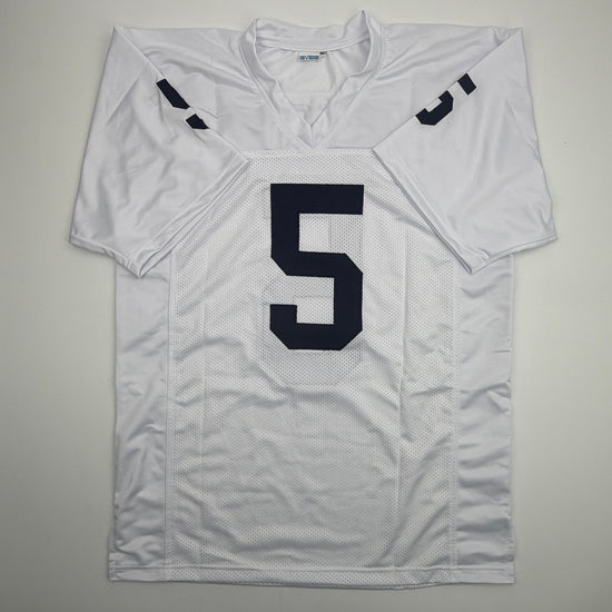 Autographed/Signed Jahan Dotson Penn State White College Football Jersey Beckett BAS COA
