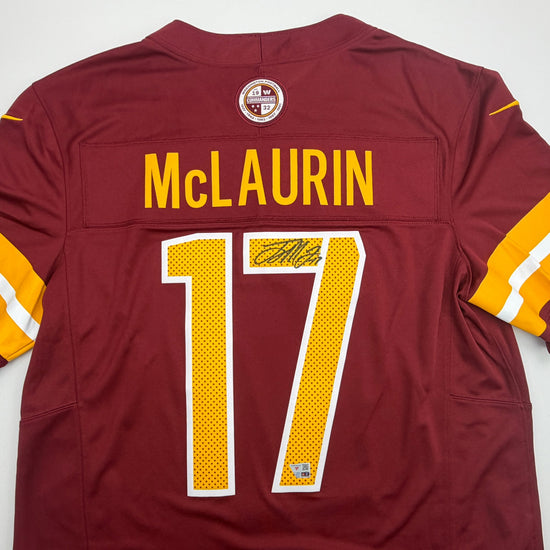 Autographed/Signed Terry McLaurin Washington Commanders Maroon Authentic Football Jersey Fanatics COA